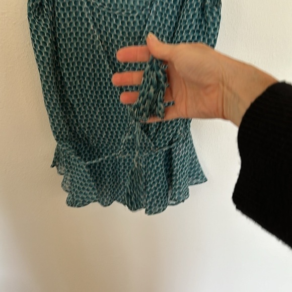 Vintage 2000s Calypso St. Barth Lydia Silk Wrap Top Medium - Picture 6 of 9